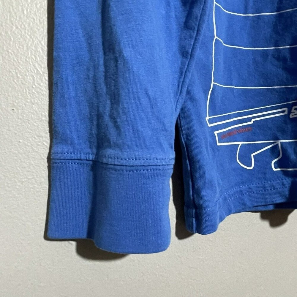 Vineyard Vines Sailing Boat TShirt Kid Boy Girl Size L 16/18 Long Sleeve Blue - Picture 4 of 10